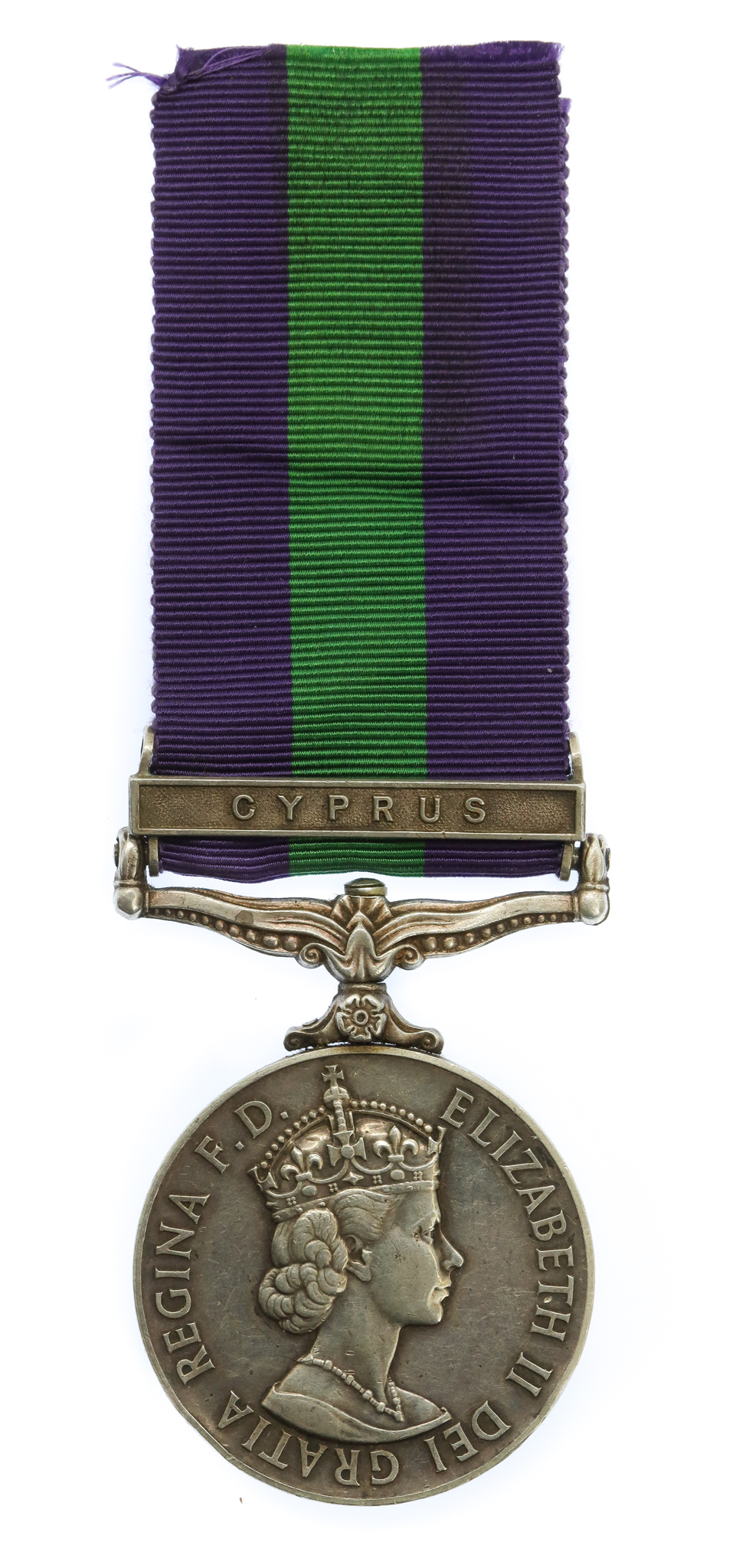 General Service Medal (Clasp - Cyprus) - Pte. J. Smith, Army Catering Corps