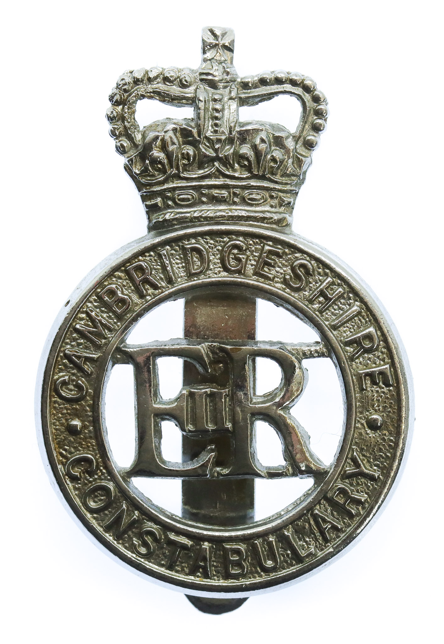Cambridgeshire Constabulary Cap Badge - Queen's Crown