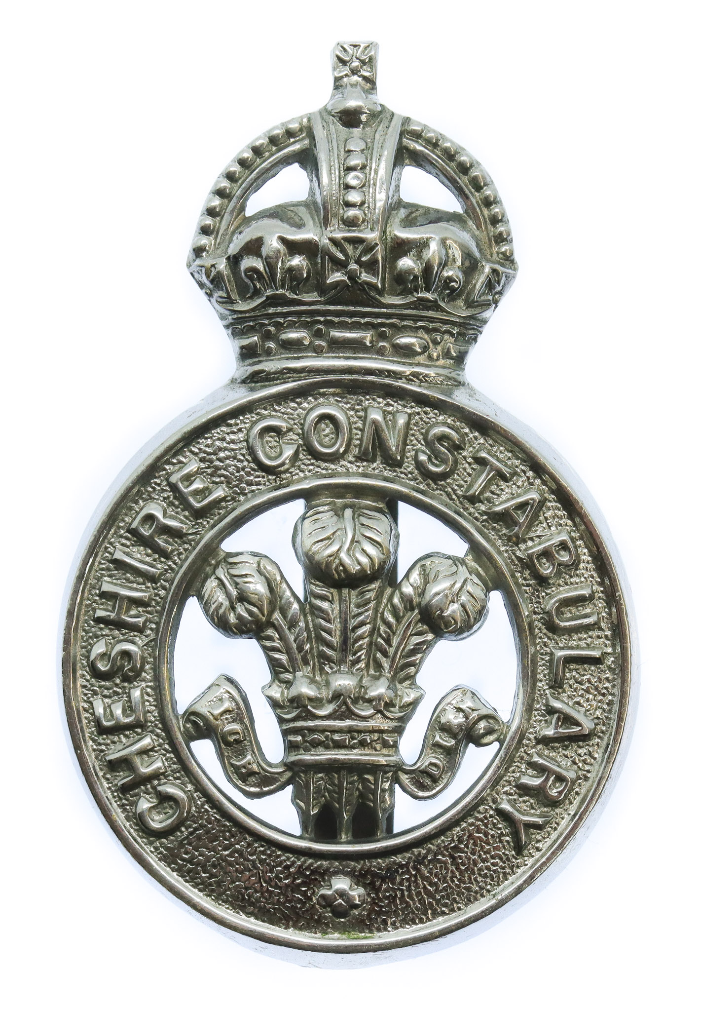 Cheshire Constabulary Cap Badge - King's Crown