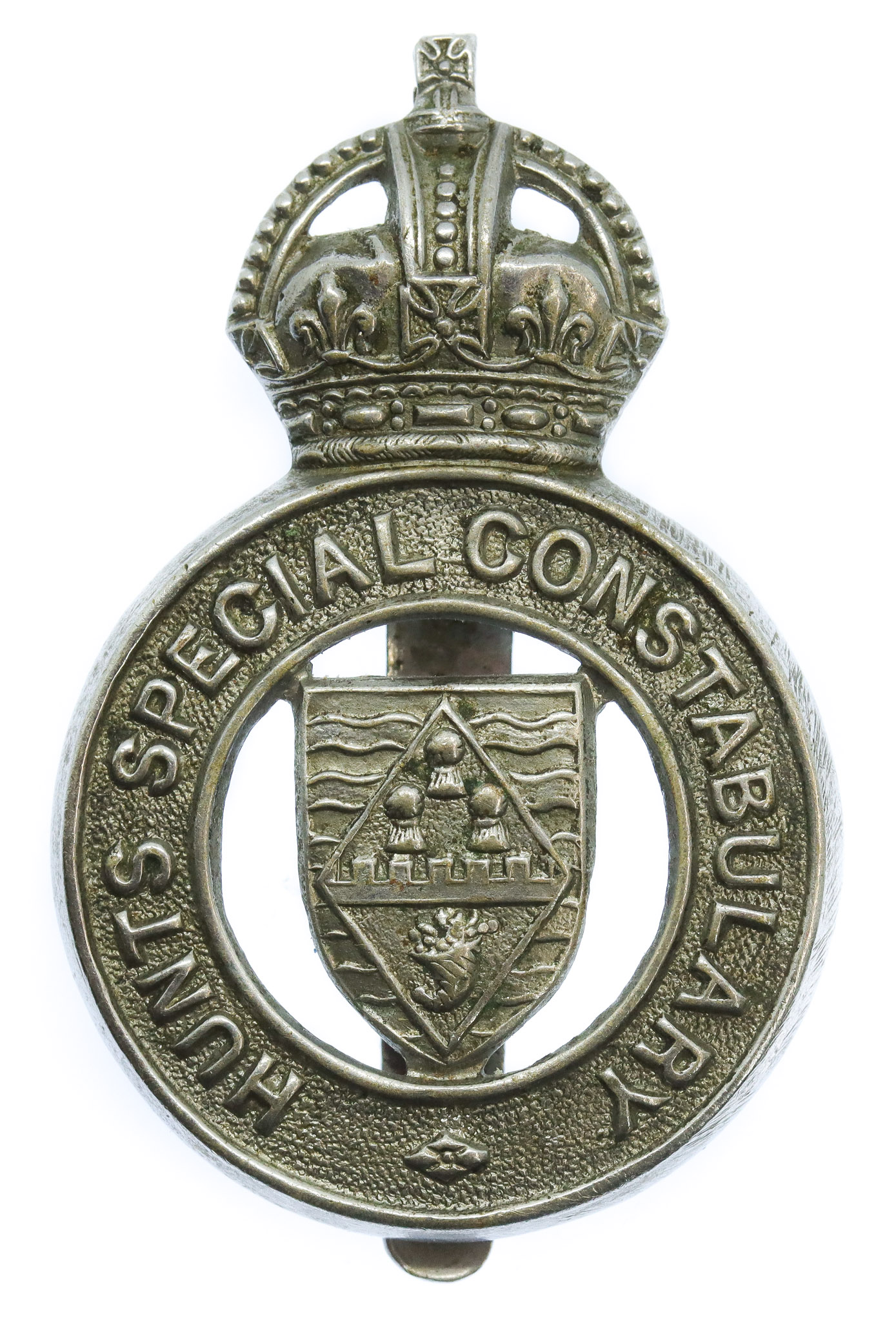 Hunts Special Constabulary Cap Badge - King's Crown