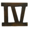 4th Gurkha Rifles 'IV' Felt Hat Badge