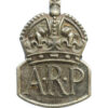 WW2 Air Raid Precautions (A.R.P.) 1937 Hallmarked Silver Lapel Badge