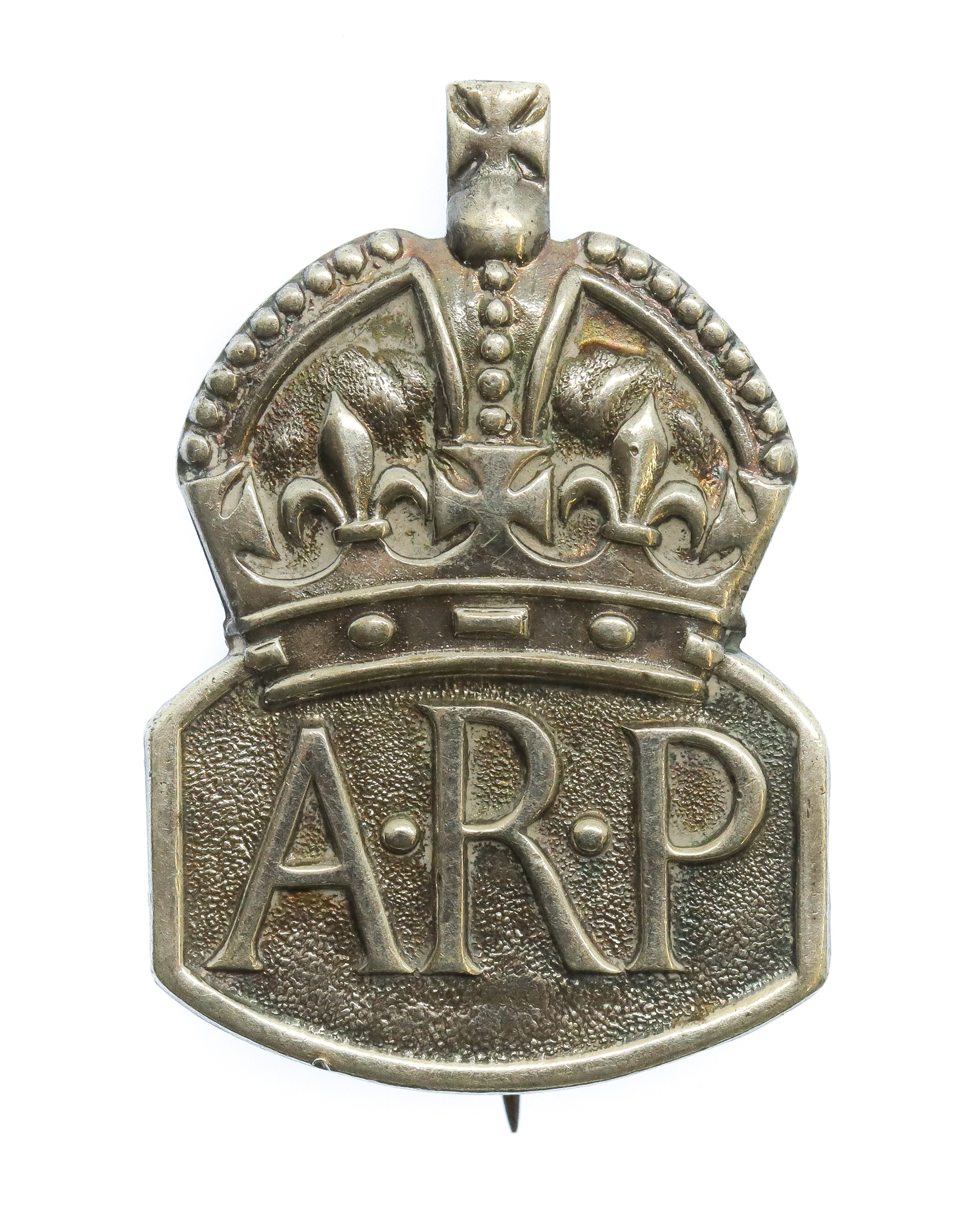 WW2 Air Raid Precautions (A.R.P.) 1937 Hallmarked Silver Lapel Badge