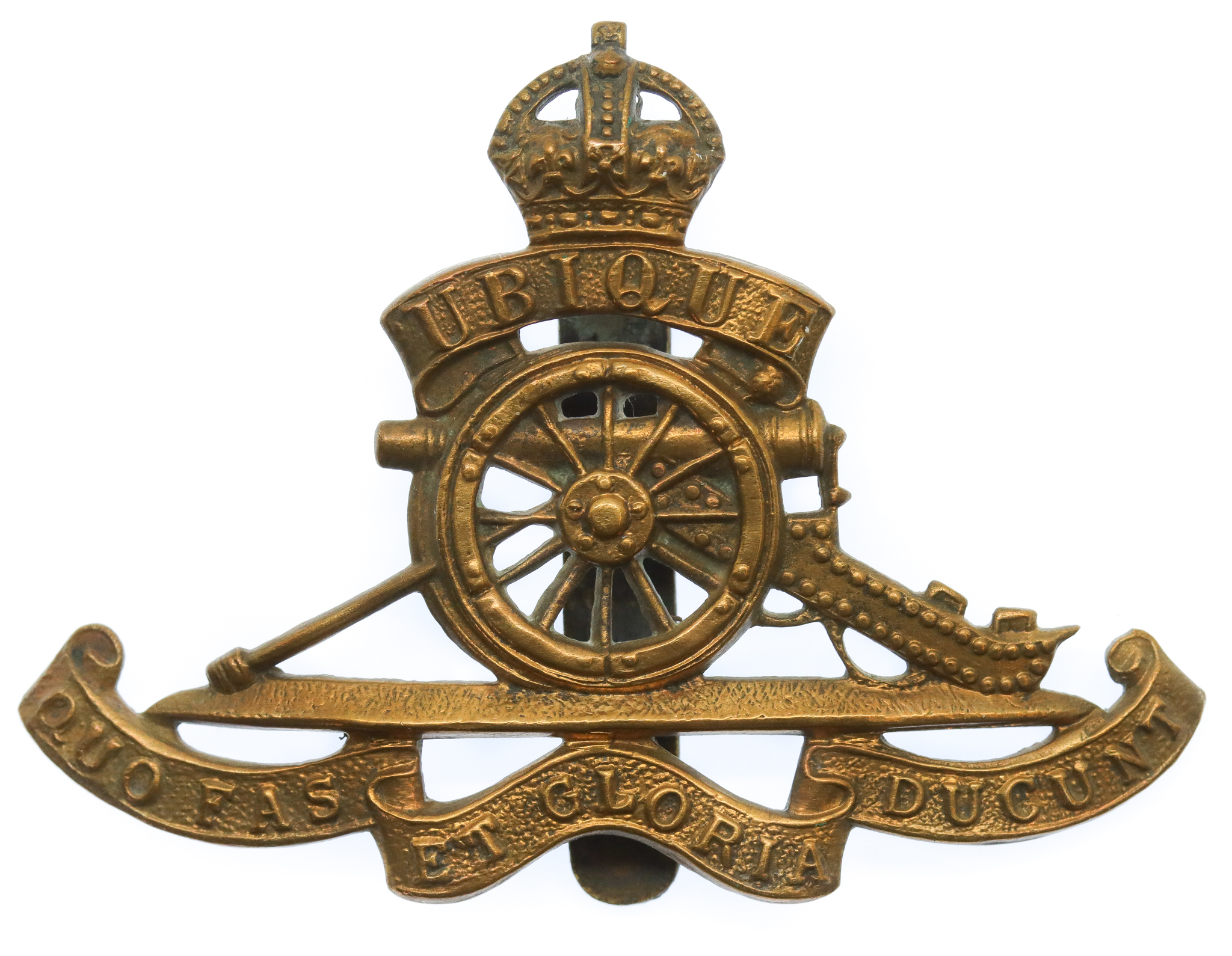Royal Artillery Cap Badge - King's Crown