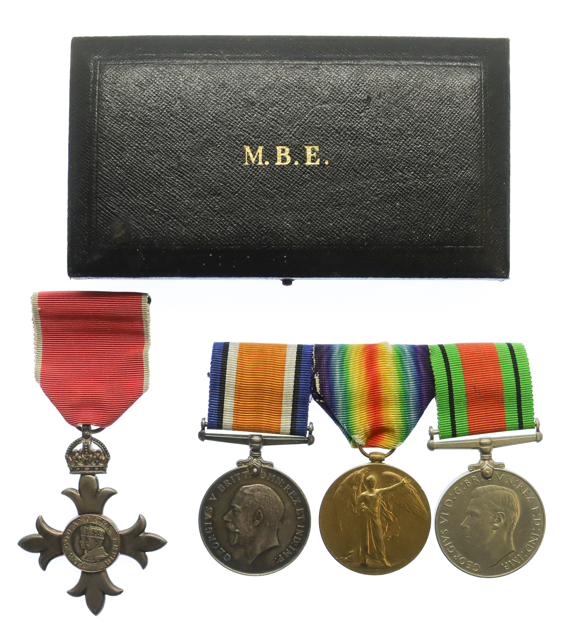MBE (Civil Division), WW1 British War Medal, Victory Medal and WW2 Defence Medal Group of Four - 2.A.M. H.T. Field, Royal Air Force