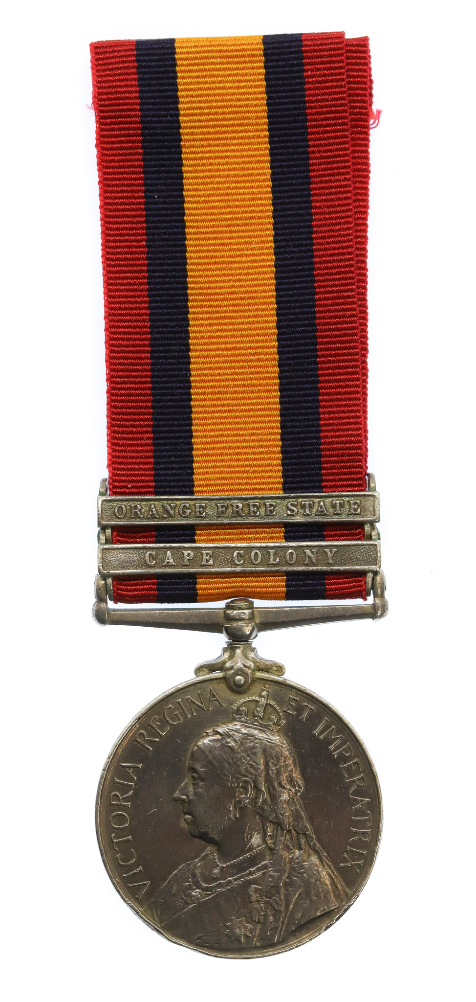 Queen's South Africa Medal (2 Clasps - Cape Colony, Orange Free State) - Pte. H. Green, 1st Bn. Essex Regiment