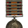 Queen's South Africa Medal (5 Clasps - Cape Colony, Orange Free State, Transvaal, South Africa 1901, South Africa 1902) - Corpl. A. Bell, 42nd Coy. Imperial Yeomanry