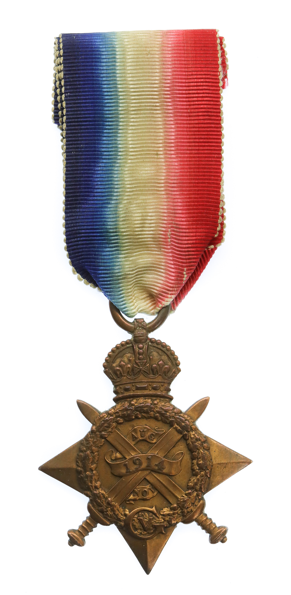 WW1 1914 Mons Star - Pte. J.W. West, 2nd Bn. King's Royal Rifle Corps - Died of Wounds 23/10/14