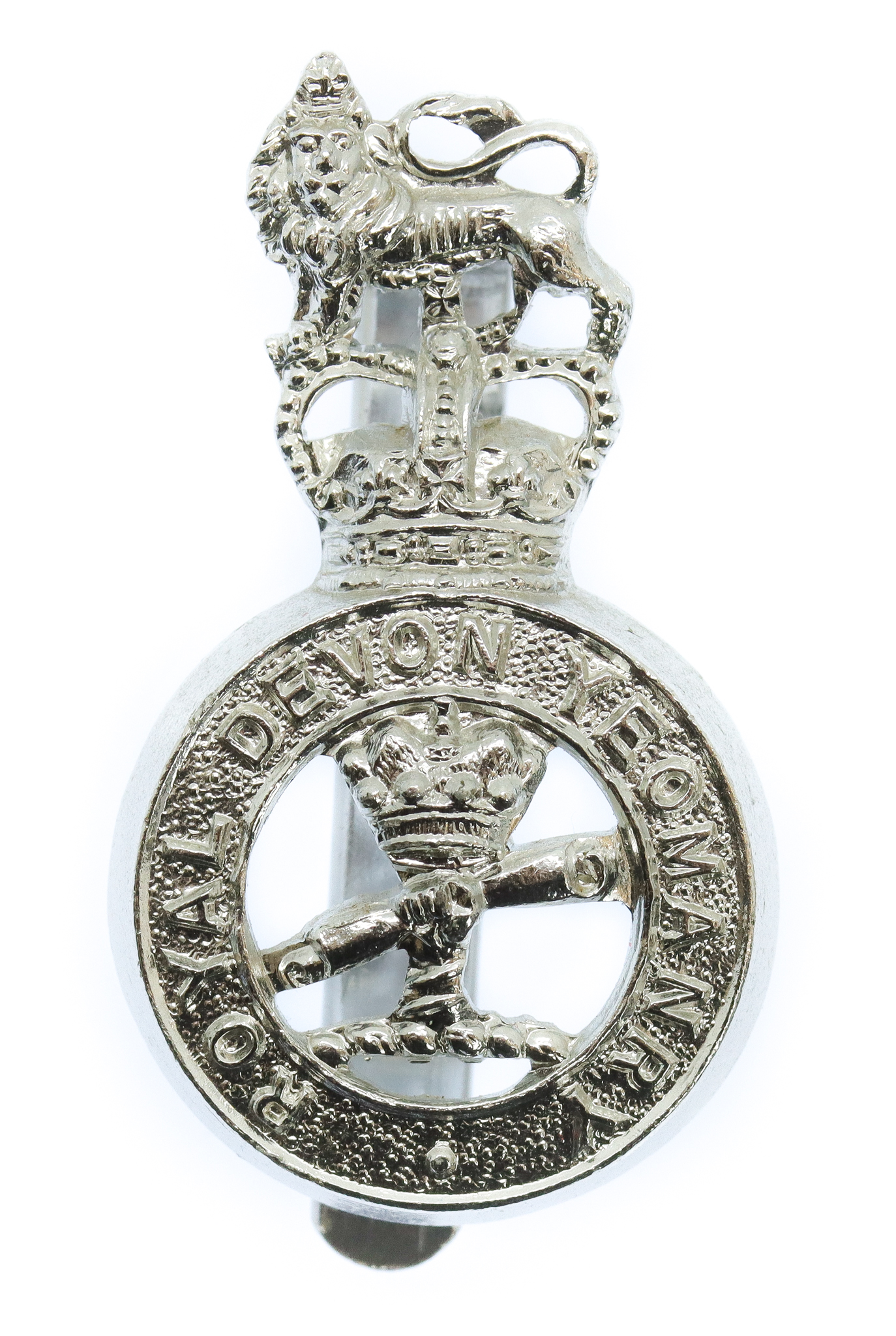 Royal Devon Yeomanry Anodised (Staybrite) Cap Badge