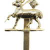 The Queen's (Royal West Surrey Regiment) Anodised (Staybrite) Beret Badge