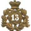 Victorian 13th Regiment of Foot (Ist Somersetshire) Shako Plate (circa 1869 - 78)