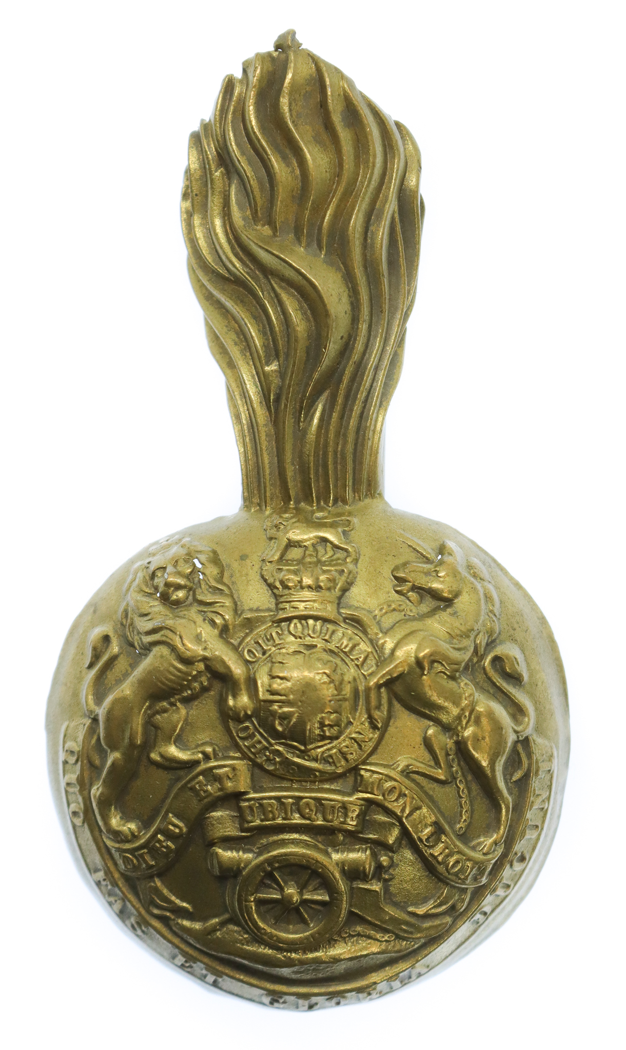 Victorian Royal Artillery Busby Badge & Plume Holder