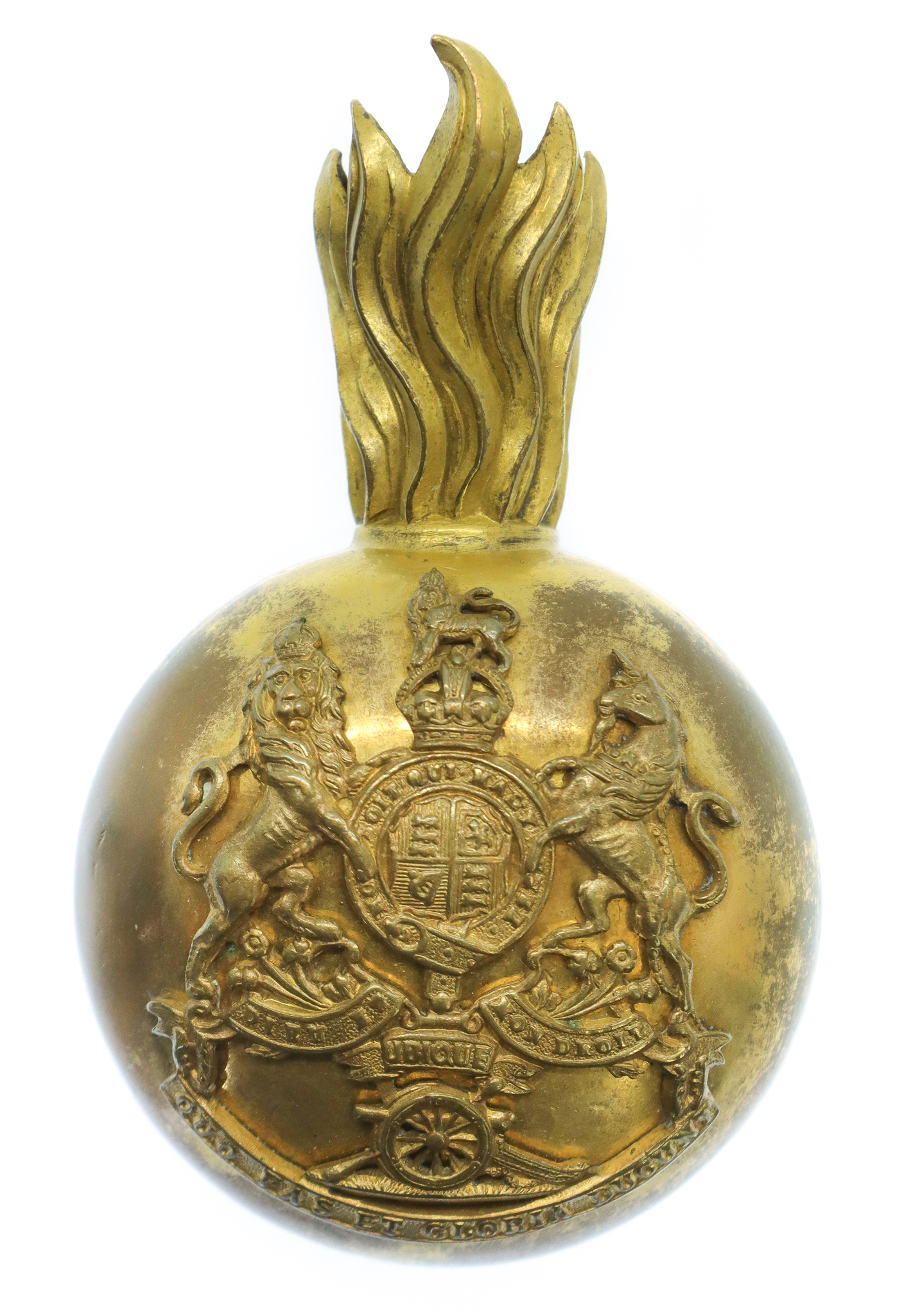 Royal Artillery Officer's Busby Badge & Plume Holder - King's Crown