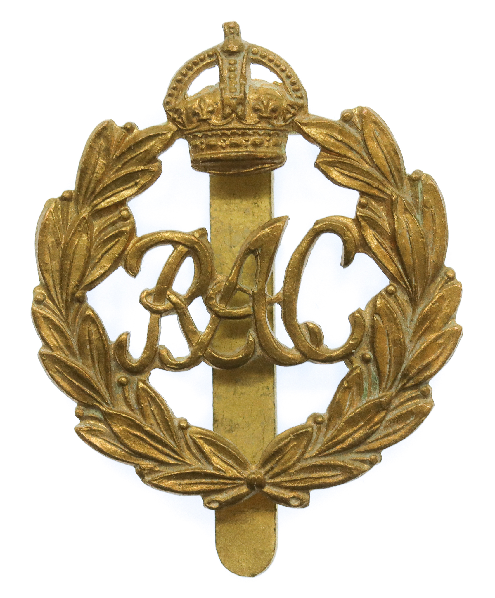 Royal Armoured Corps (R.A.C.) Cap Badge - King's Crown (Ist Pattern)