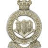 Northumberland Hussars Officer's Silvered Cap Badge - King's Crown