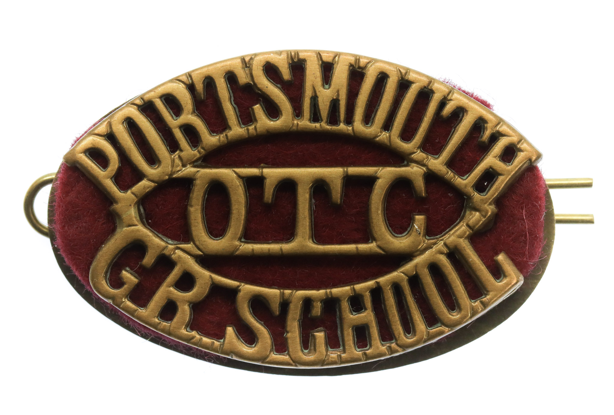 Portsmouth Grammar School O.T.C. (PORTSMOUTH/O.T.C./GR. SCHOOL) Shoulder Title