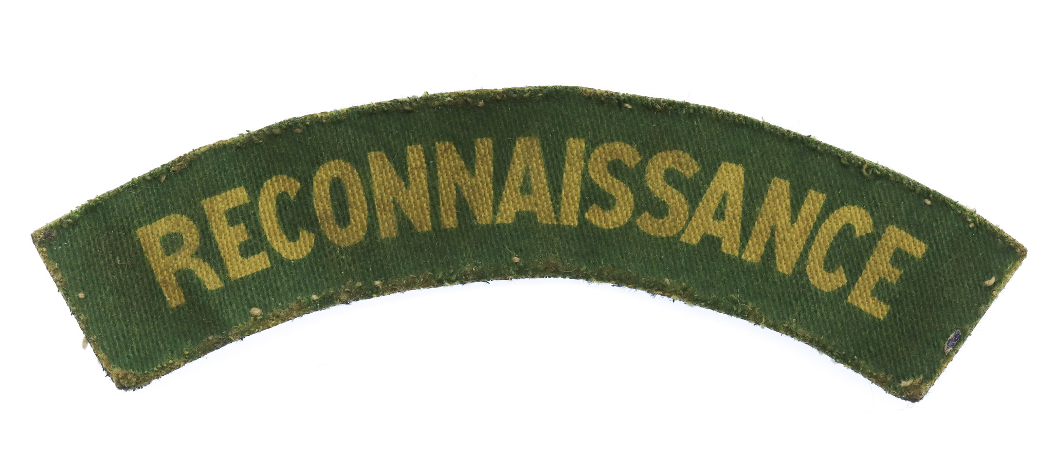 Reconnaissance Corps (RECONNAISSANCE) WW2 Printed Shoulder Title