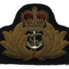 Royal Navy Officer's Bullion Cap Badge