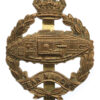 Scarce 1924 Royal Tank Corps Bandsman's Brass Beret Badge (Tank Facing Right)