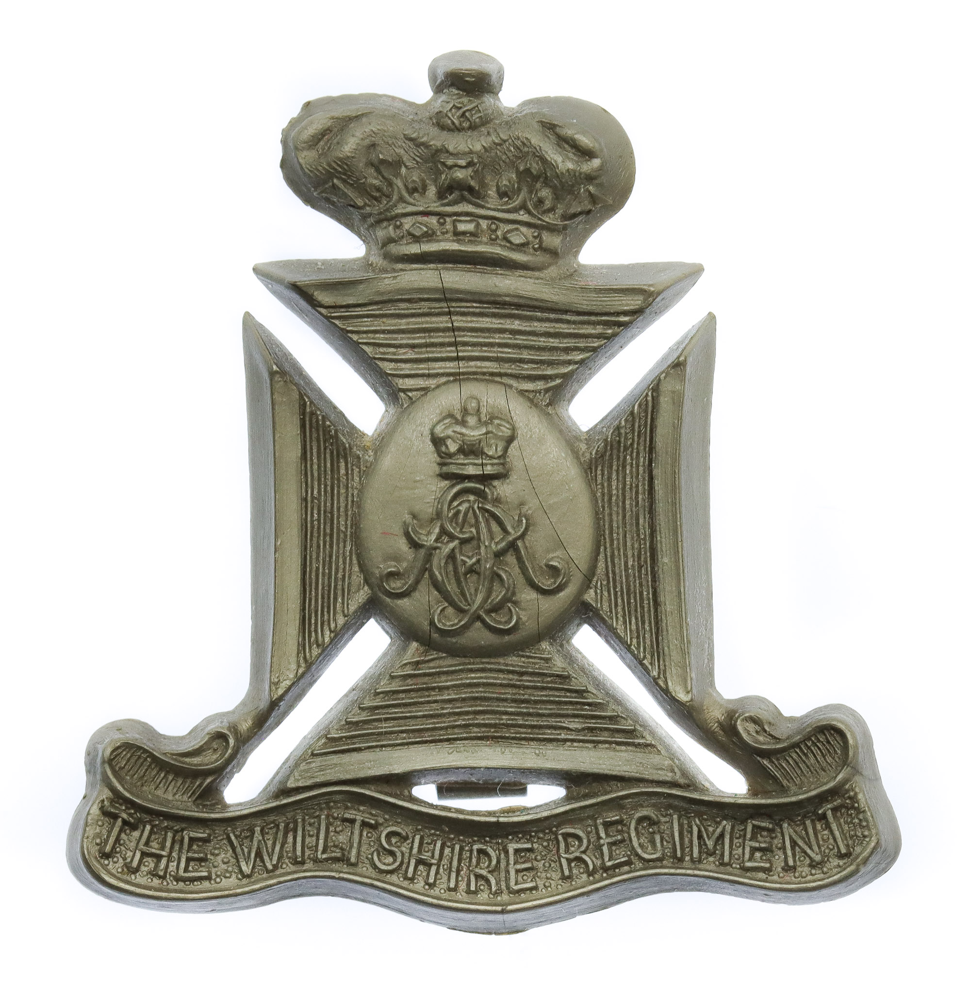 The Wiltshire Regiment WW2 Plastic Economy Cap Badge