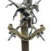 The Queen's Own Lowland Yeomanry Anodised (Staybrite) Cap Badge
