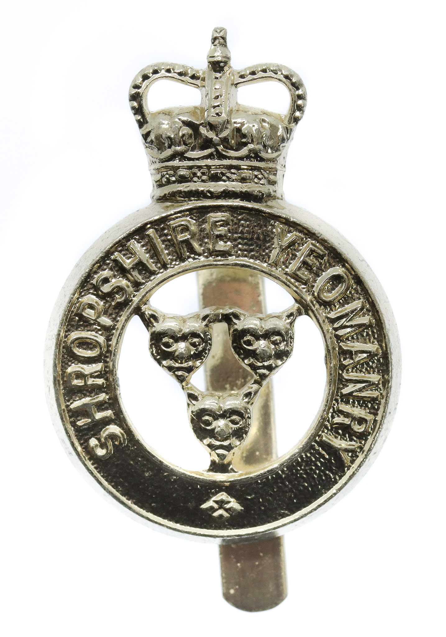 Shropshire Yeomanry Anodised (Staybrite) Cap Badge