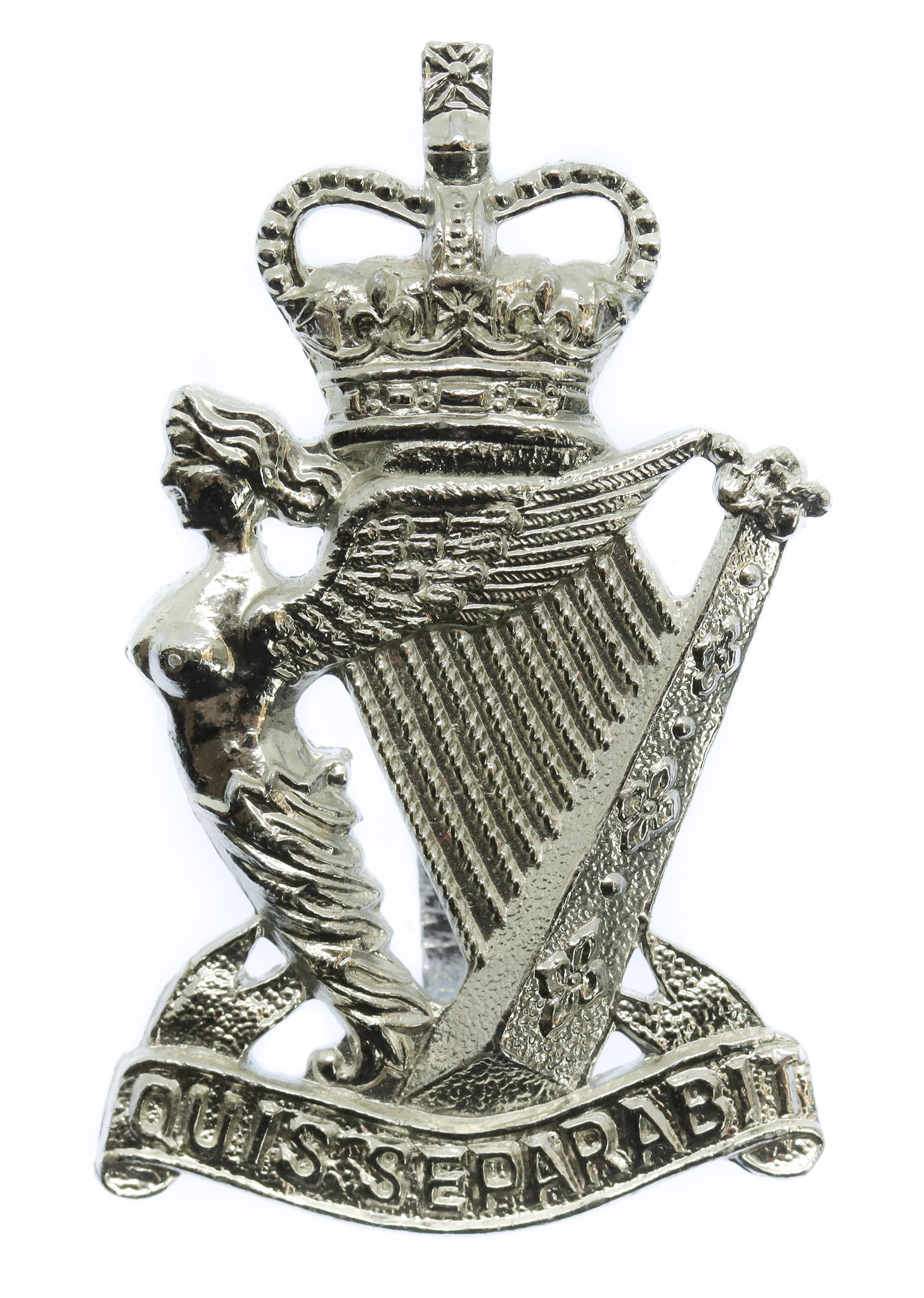 Royal Ulster Rifles Anodised (Staybrite) Cap Badge