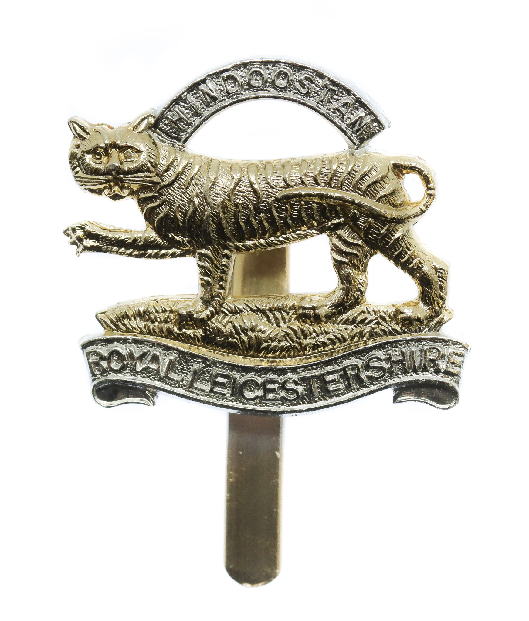 Royal Leicestershire Regiment Anodised (Staybrite) Beret Badge