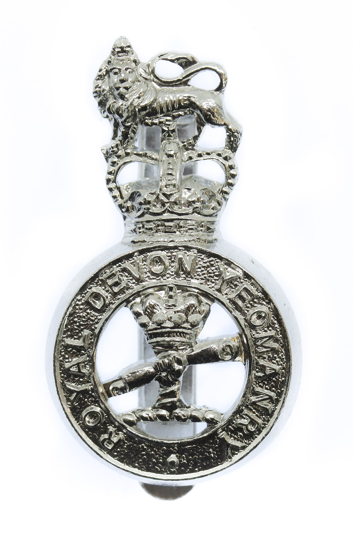 Royal Devon Yeomanry Anodised (Staybrite) Cap Badge