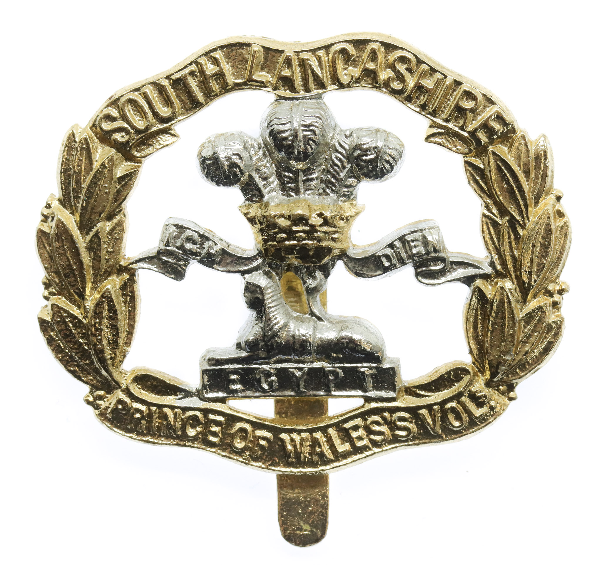 South Lancashire Regiment Anodised (Staybrite) Cap Badge