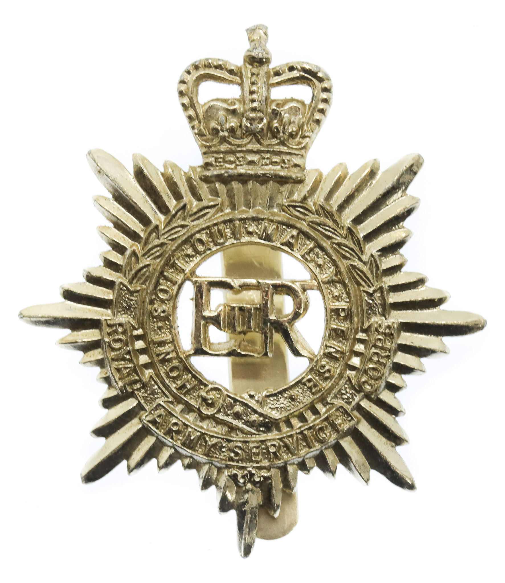 Royal Army Service Corps (R.A.S.C.) Anodised (Staybrite) Cap Badge
