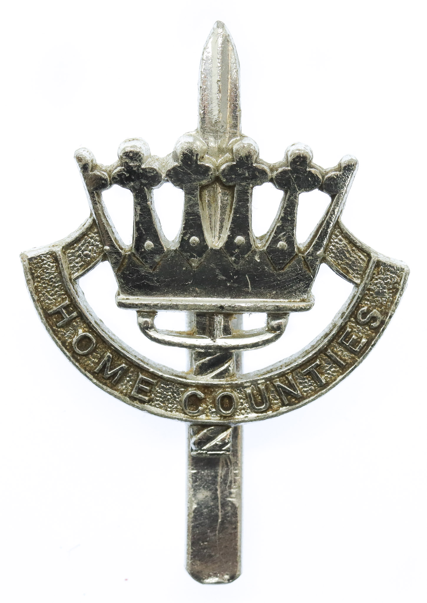 Home Counties Brigade Anodised (Staybrite) Cap Badge