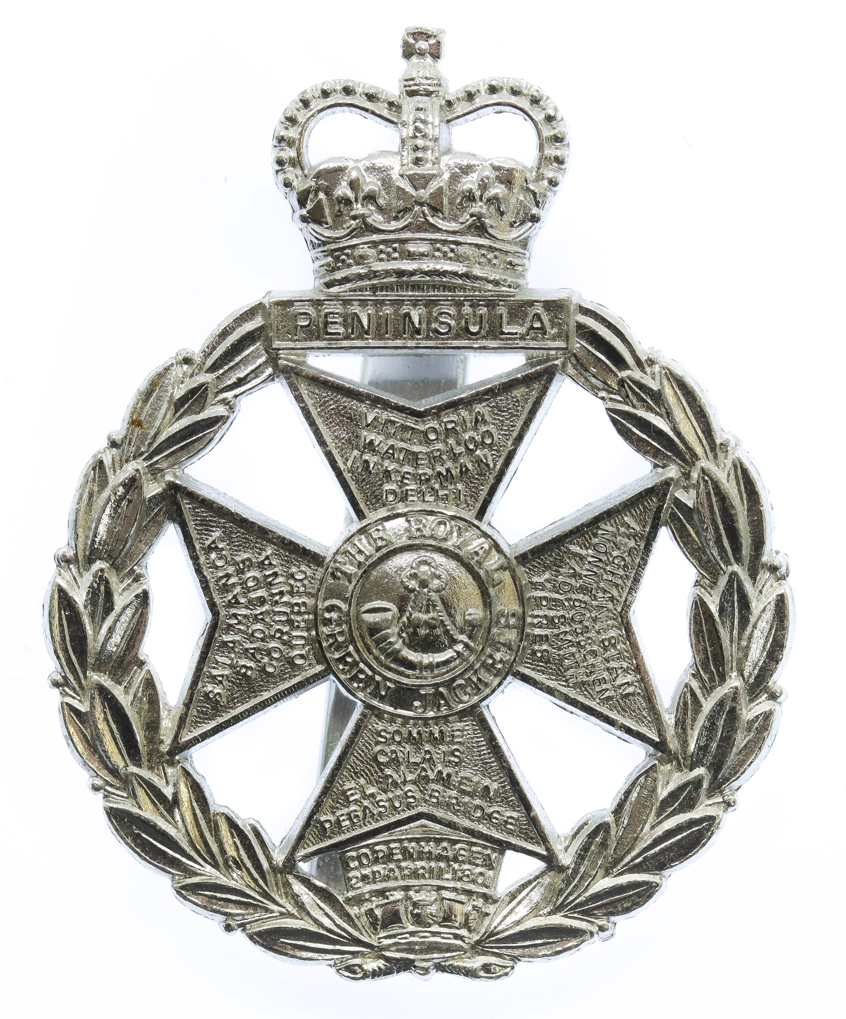 Royal Green Jackets Anodised (Staybrite) Cap Badge