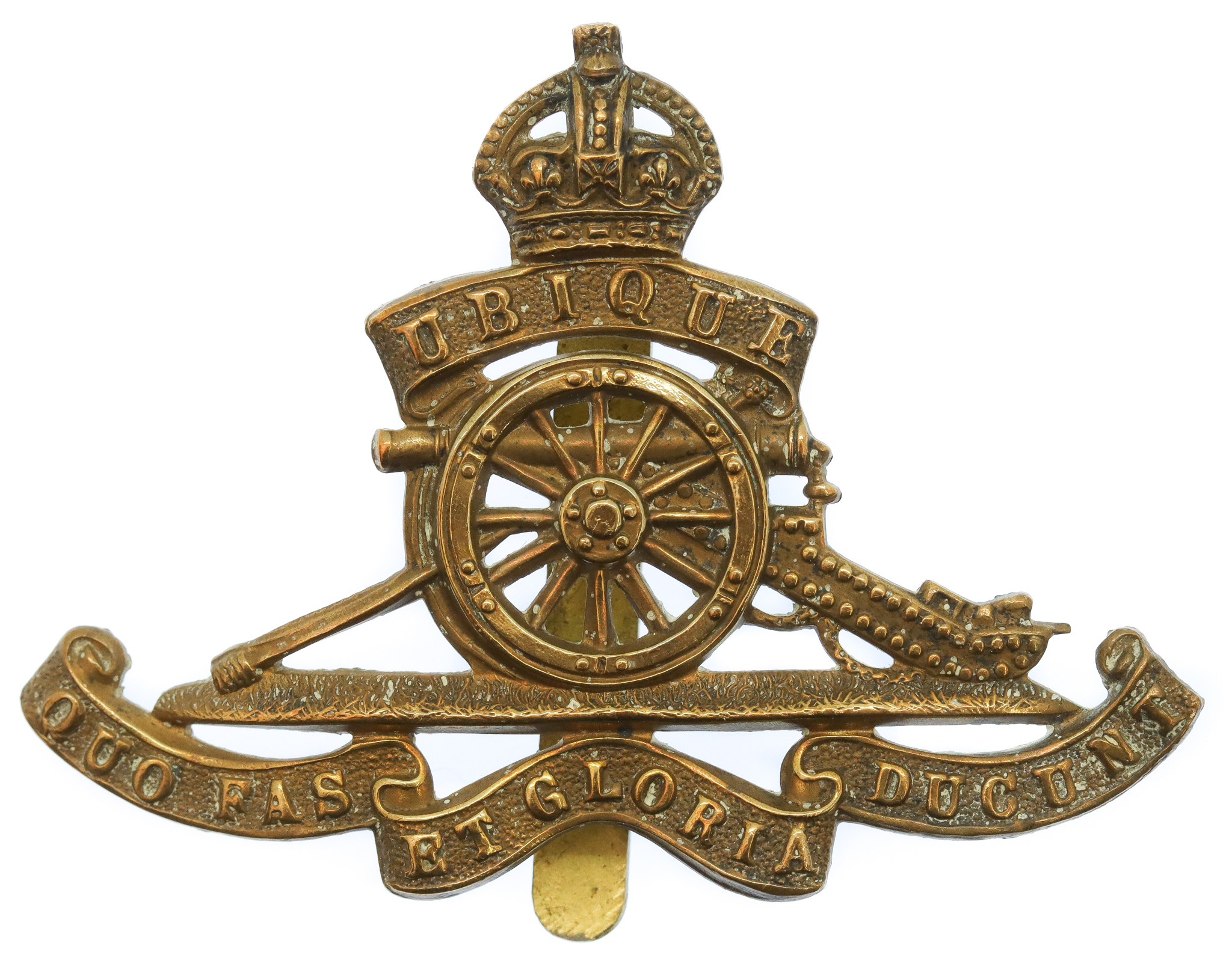 Royal Artillery Cap Badge - King's Crown