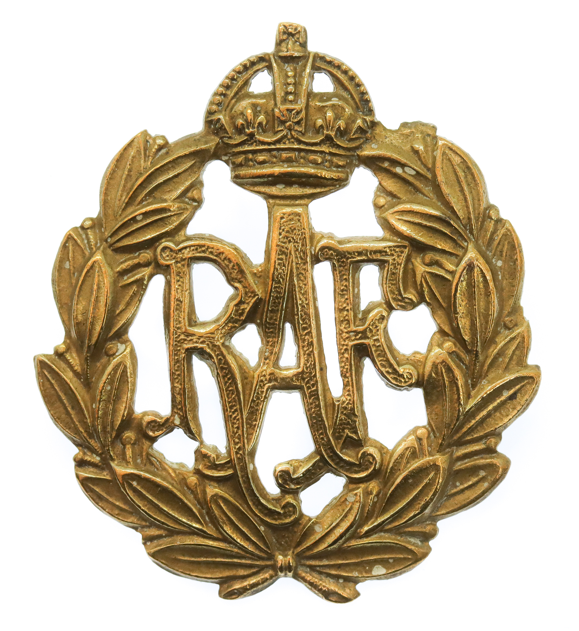 Royal Air Force (R.A.F.) Cap Badge  - King's Crown
