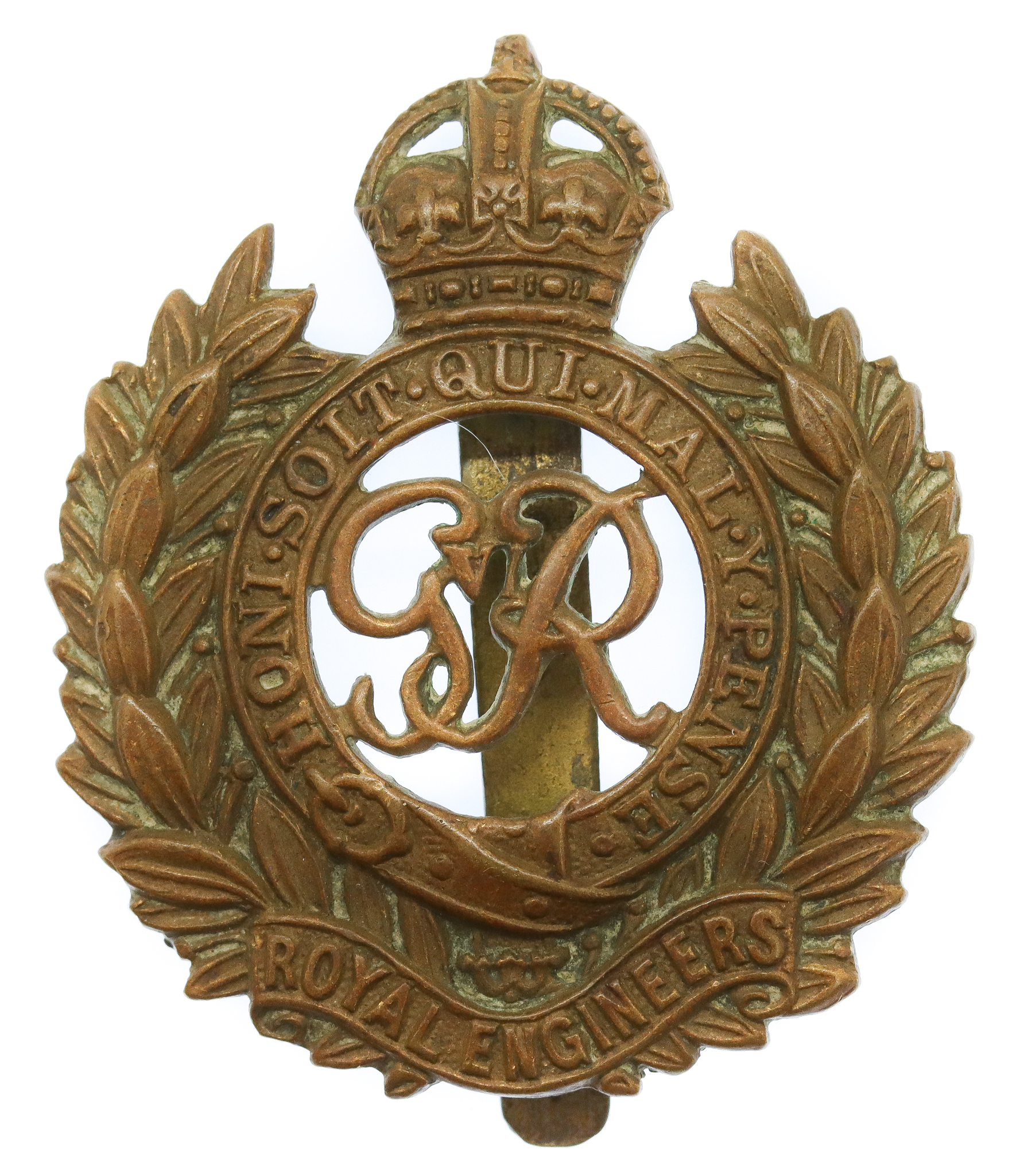 George VI Royal Engineers Cap Badge