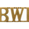 British West Indies Regiment (B.W.I.) Shoulder Title