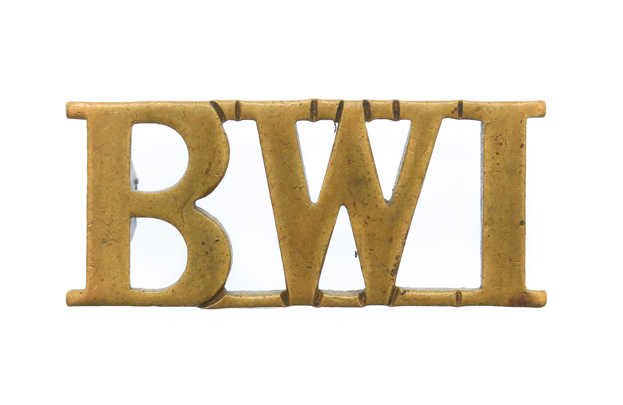 British West Indies Regiment (B.W.I.) Shoulder Title