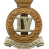 4th Queen's Own Hussars Cap Badge - King's Crown