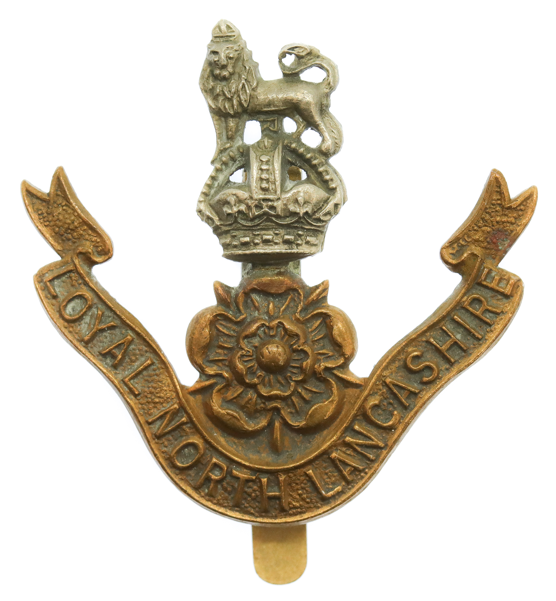 Loyal North Lancashire Regiment Cap Badge - King's Crown