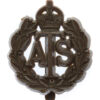 Auxiliary Territorial Service (A.T.S.) WW2 Plastic Economy Cap Badge