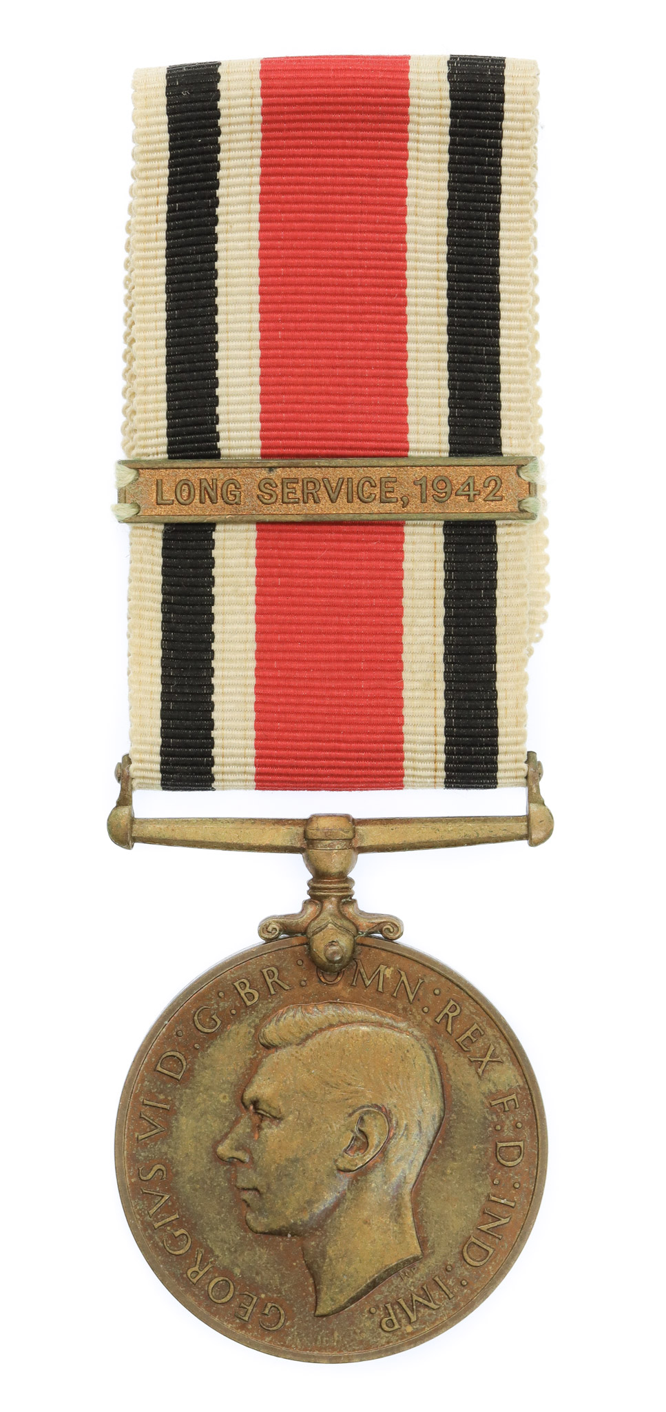 George VI Special Constabulary Long Service Medal (Bar - Long Service, 1942) - Ernest Powell