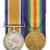 WW1 British War & Victory Medal Pair - Pte. J.W. Woodiwiss, 2nd/5th Bn. King's Own Yorkshire Light Infantry - K.I.A. 23/05/17