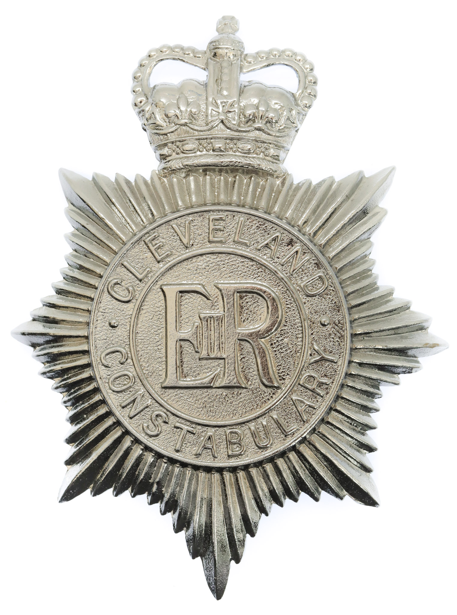 Cleveland Constabulary Helmet Plate - Queen's Crown