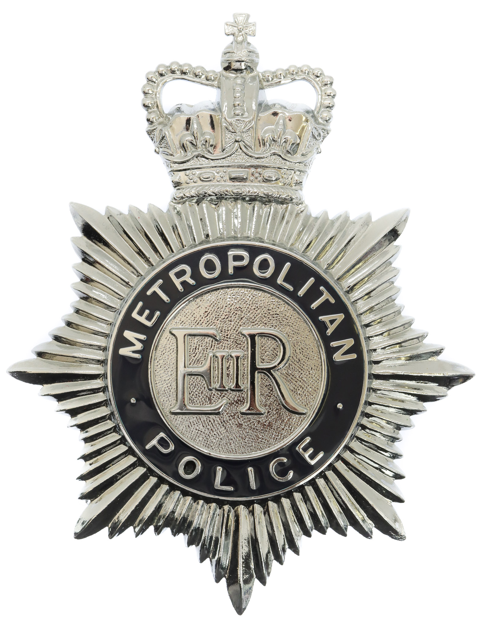 Metropolitan Police Enamelled Helmet Plate - Queen's Crown