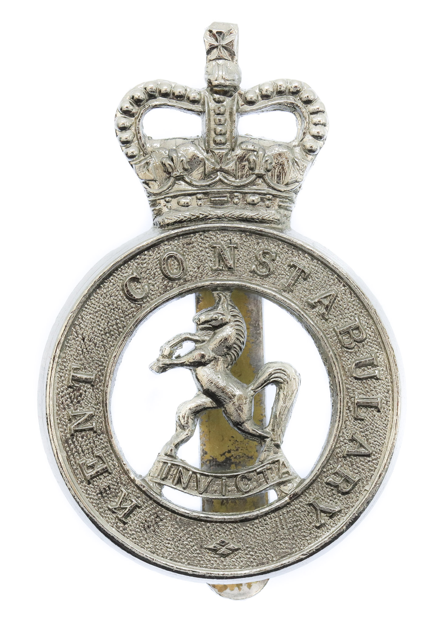 Kent County Constabulary Cap Badge - Queen's Crown
