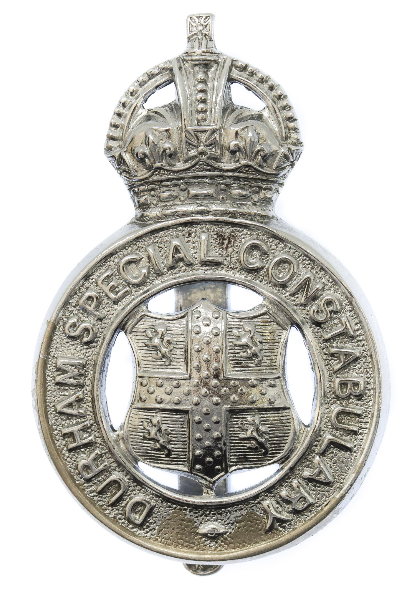 Durham Special Constabulary Cap Badge - King's Crown