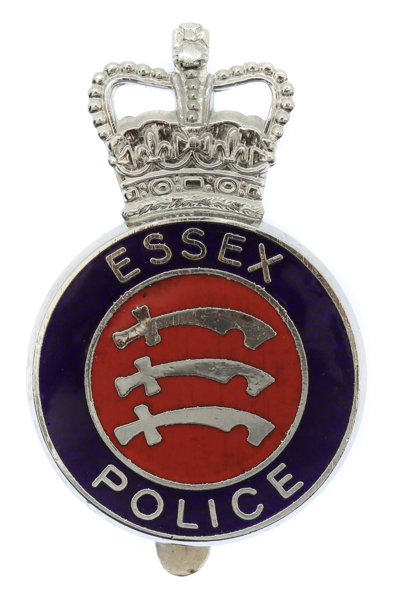 Essex Police Enamelled Cap Badge - Queen's Crown