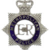 Metropolitan Police Senior Officer's Enamelled Cap Badge - Queen's Crown