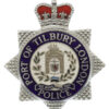 Port of Tilbury London Police Enamelled Cap Badge - Queen's Crown
